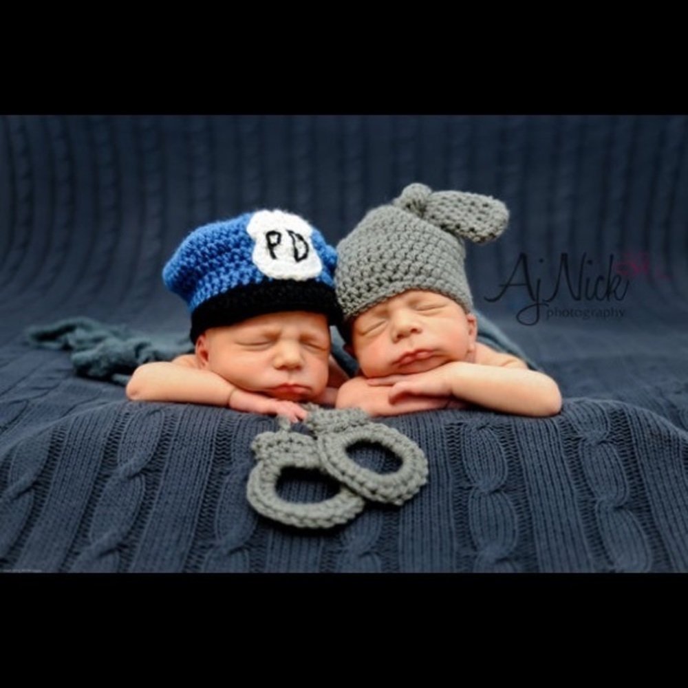 Police baby newborn photography props - Picture 2 of 6